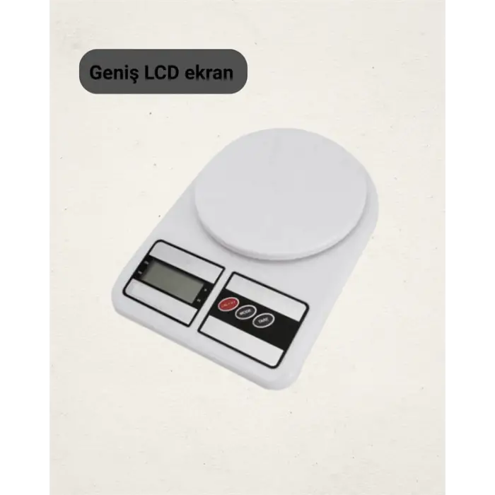 LCD Ekranlı Yüksek Hassasiyetli Dijital Mutfak Terazisi