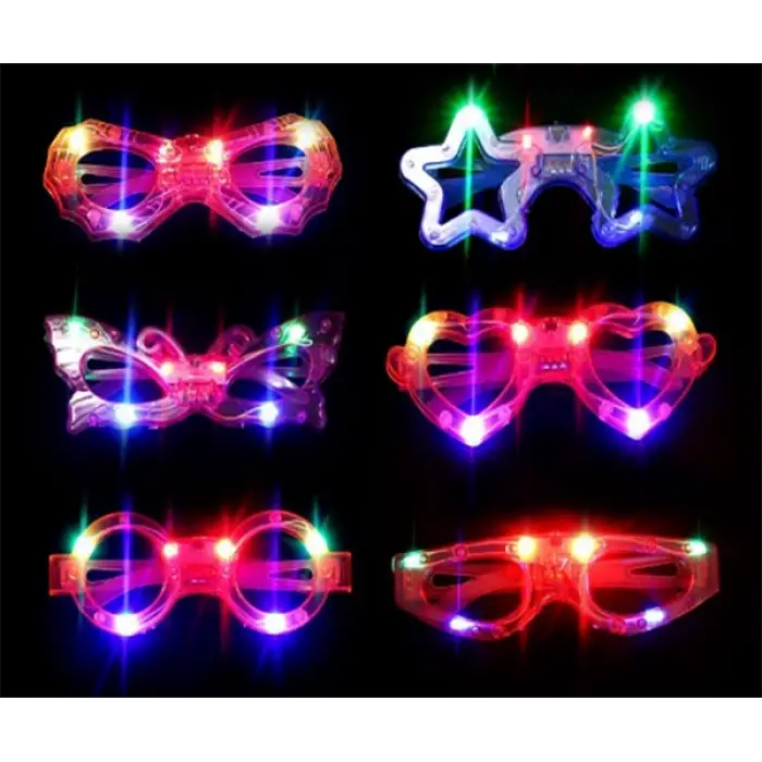 Led Işıklı Yanar Söner Parti Gözlüğü Seti 6 Adet