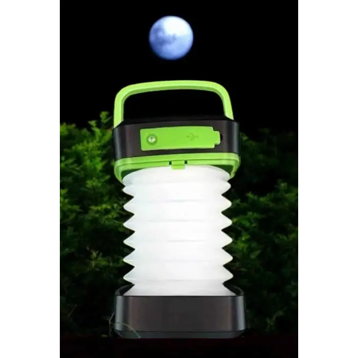 Led Lamba Kamp Lambası Hafif Taşınabilir Şarj Süreli Akordeon El Fenerli