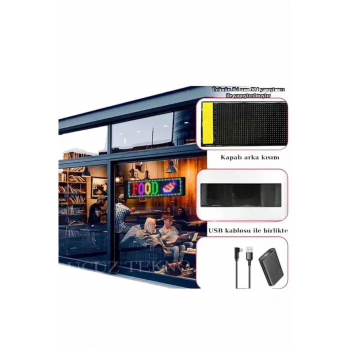 LED MATRİX 16X96 pixel neon ışıklı tüm araçlara uyumlu