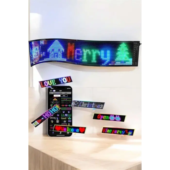 Led Matrix Panel Dijital Ekran Kumandalı Pixsel Görünümlü