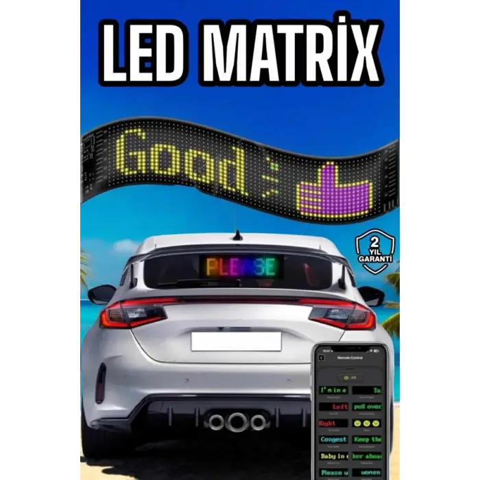 Led Matrix Panel Dijital Ekran Kumandalı Pixsel Görünümlü