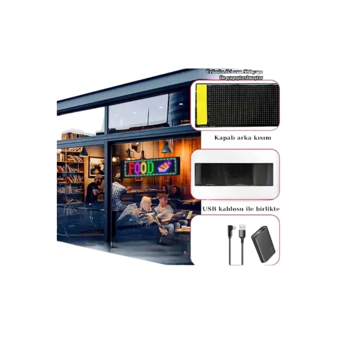Led Matrix Panel Dijital Ekran Kumandalı Pixsel Görünümlü
