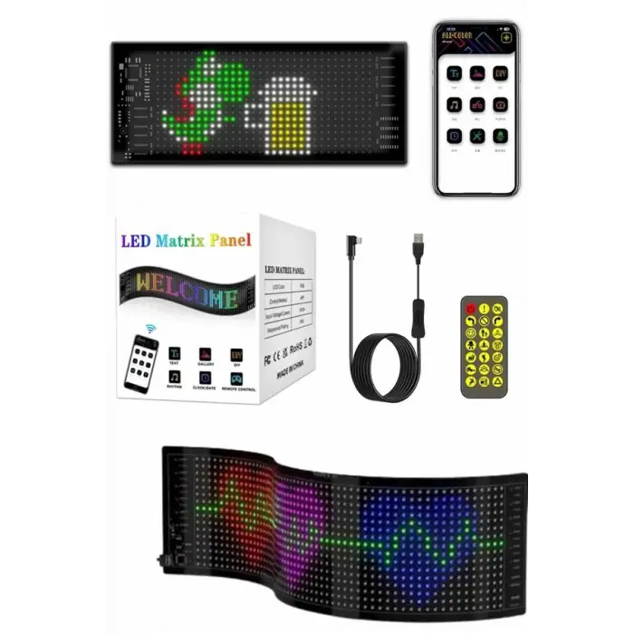 Led Panel  Led Uzaktan Kumandalı Telefon Kontrollü LED Ekran