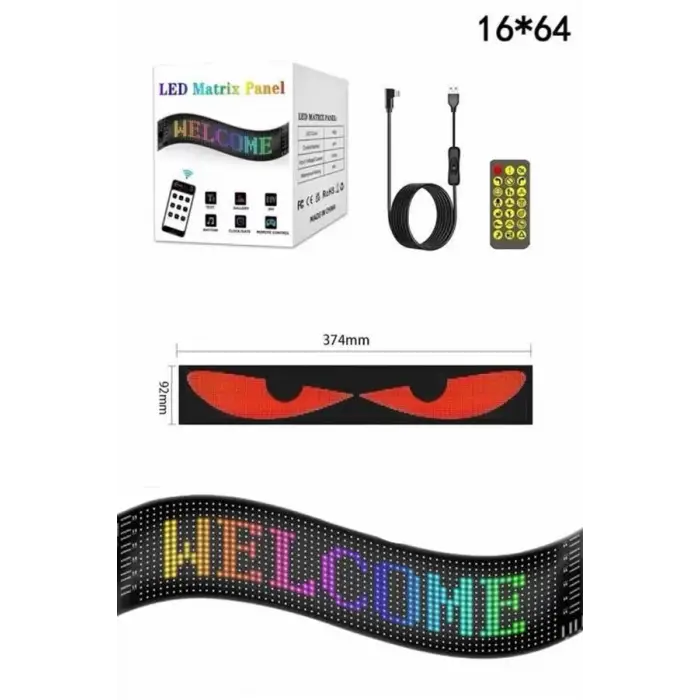 Led Panel  Led Uzaktan Kumandalı Telefon Kontrollü LED Ekran