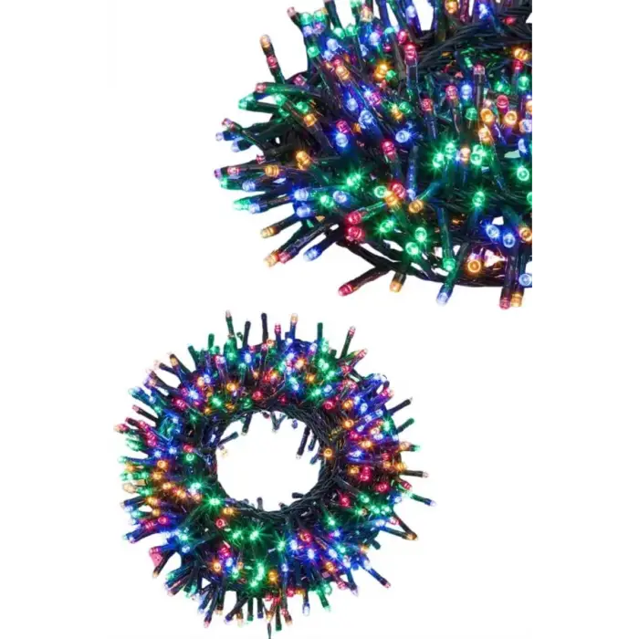 Ledli Fişli Led Dekor Lambası 5M RGB Yılbaşı Ağacı Işığı