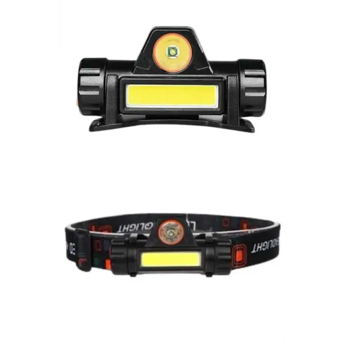 Ledli Şarjlı Kafa Lambası LED Şarjlı Su Geçirmez Kafa Feneri