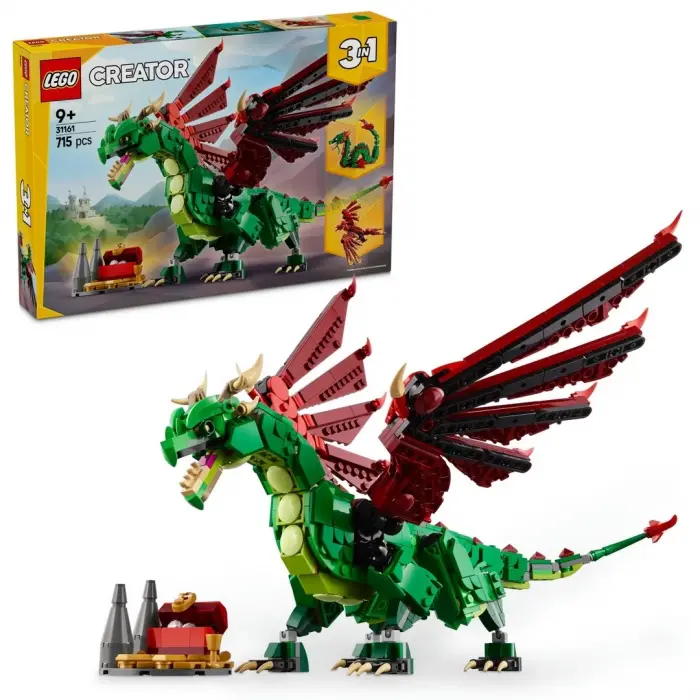 LEGO Creator 3ü 1 Arada Orta Çağ Ejderhası 31161
