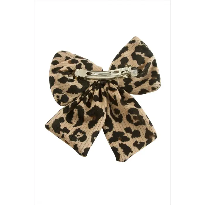 Leopar Desenli Fiyong Otomatik Toka 14 cm