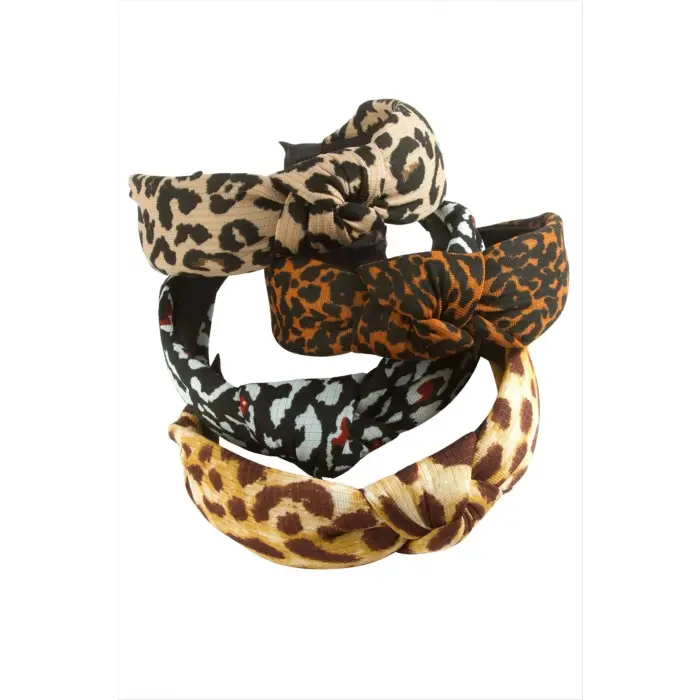 Leopar Desenli Fiyong Taç