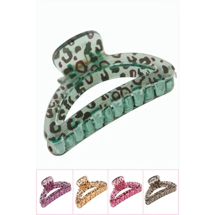 Leopar Desenli Oval Mandal Toka 8 cm