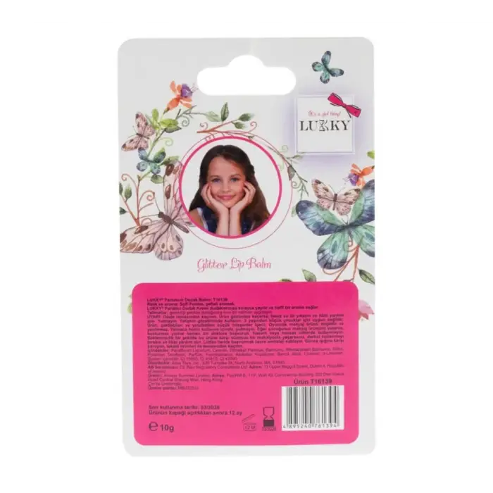 Lukky Besleyici Dudak Kremi Simli Pembe