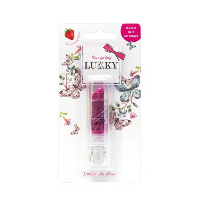 Lukky Simli Ruj Lila Çilek Aromalı