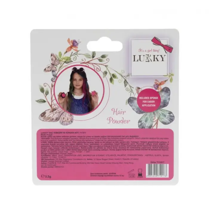 Lukky Süngerli Saç Tebeşiri Fuşya