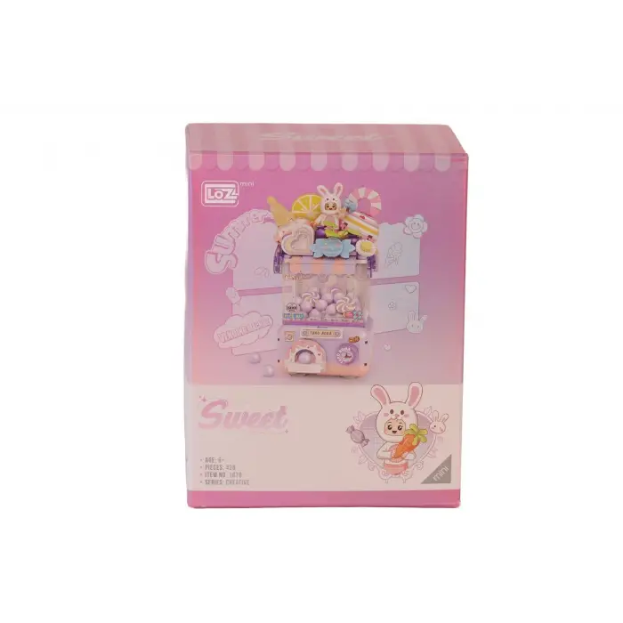 LZ1679 LOZ  Sevimli Gashapon Makineleri MOR  BLOCK OYUNCAK 428 PRÇ