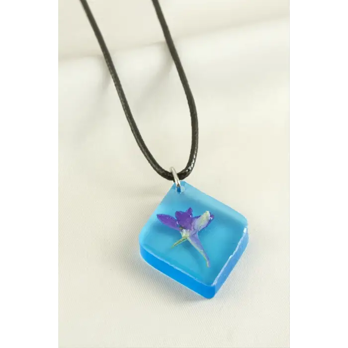 Mahmuzotu Çiçeği Epoksi Kolye