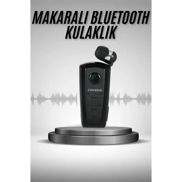 Makaralı Bluetooth Kulakiçi Yaka Kulaklığı Kablosuz Kulaklık
