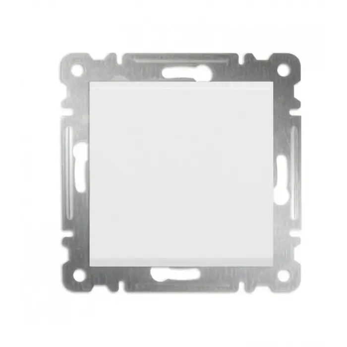 Beyaz Tekli Anahtar Çerçevesiz - Priz ve Anahtar İçin Uyumlu Çerçeve