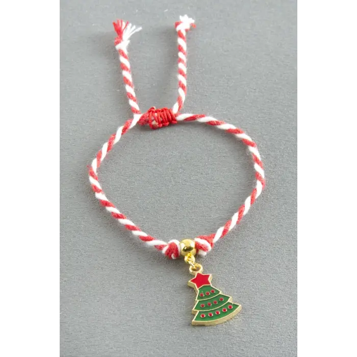 Makrome Yılbaşı Bilekliği