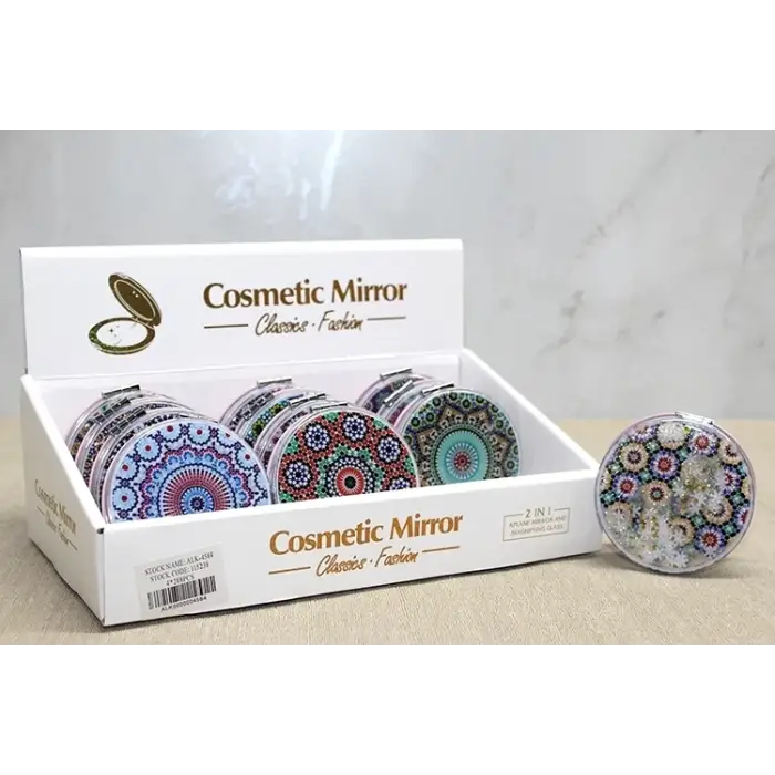 Mandala Desenli Hareketli Sulu El Aynası Alk4584