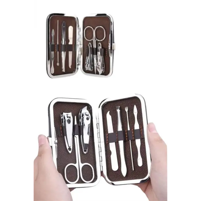 Manikür Pedikür Seti 7 Parça Tırnak Mantarı Tırnak Batığı Temizleme Taşınabilir
