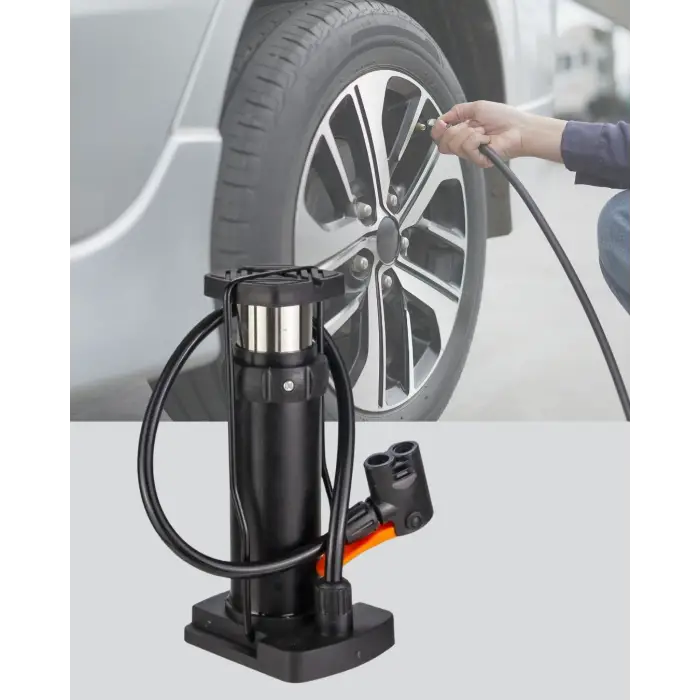 Manuel Ayak Pompası Extra Güçlü Lastik Şişirme Pompası