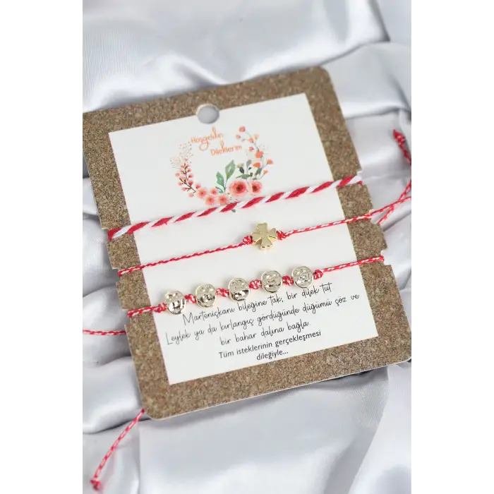 Marteniçka Bileklik 3lü Yonca Model