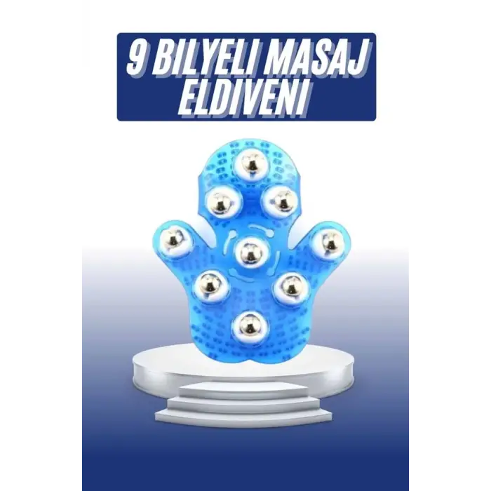 Masaj Aleti El Şeklinde Omuz Bacak Bilyeli Masaj Eldiveni El Şekilli