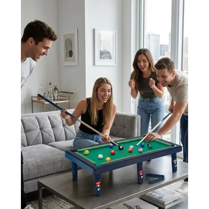 Masaüstü Bilardo Seti 5 Yaş Üzeri Çocuklar İçin Eğitici Oyuncak