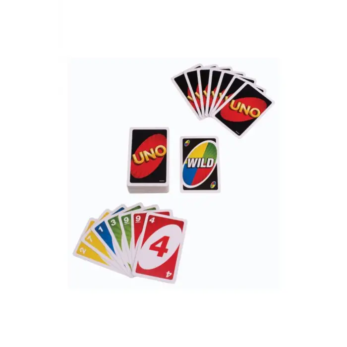 Mattel Games UNO Uno Kartlar, Renk ve Sayı Eşleştirmeli Klasik Kart Oyunu, Mattel Games W2087 W2087