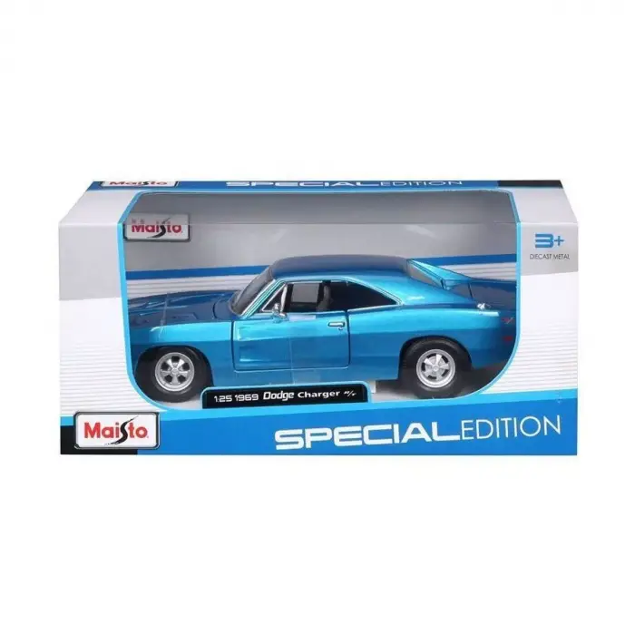 MAY 31256 1969 Dodge Charger RT 1:25 Model Araba