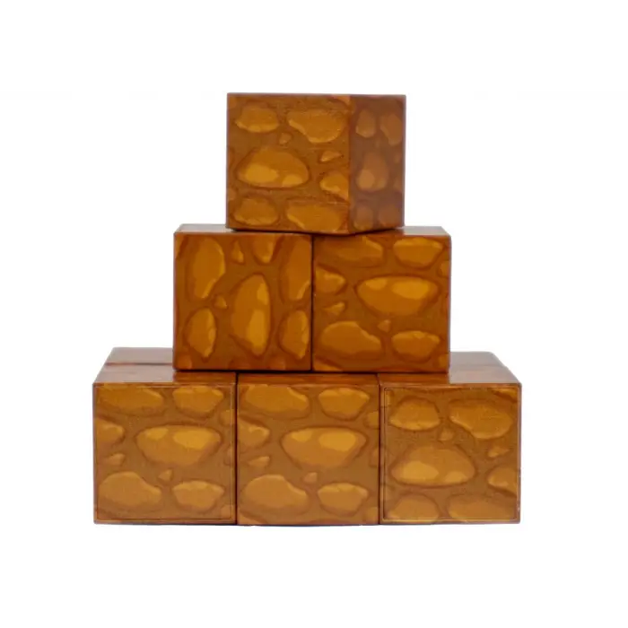 Megacraft 9 Parça Kahverengi Taş Blok