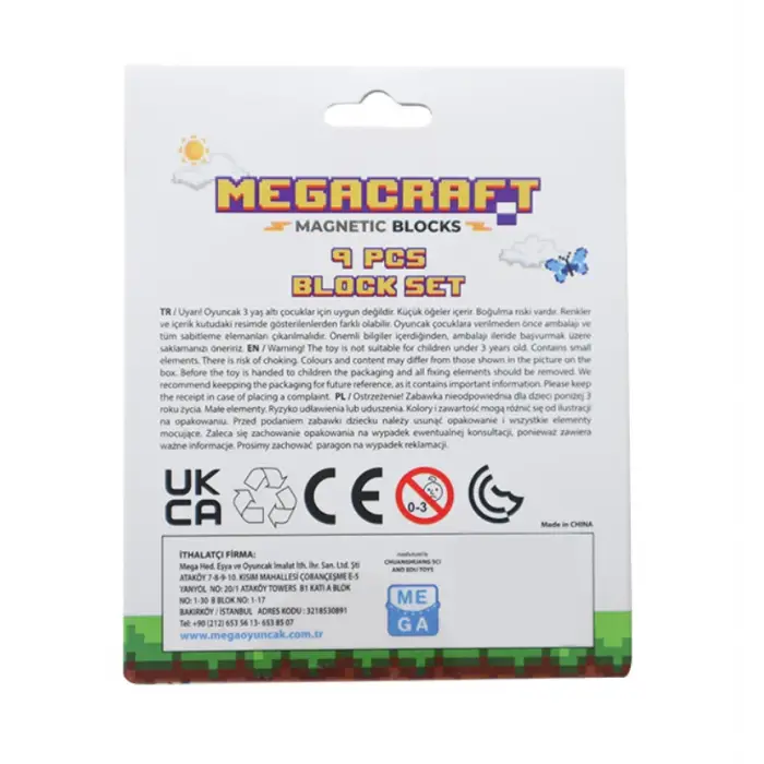 Megacraft 9 Parça Karlı Taş Blok