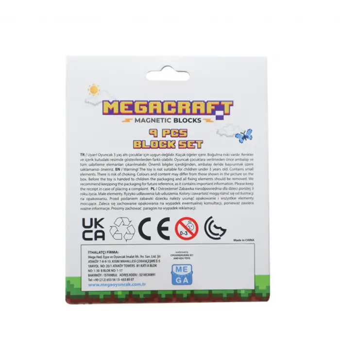 Megacraft 9 Parça Kum Blok