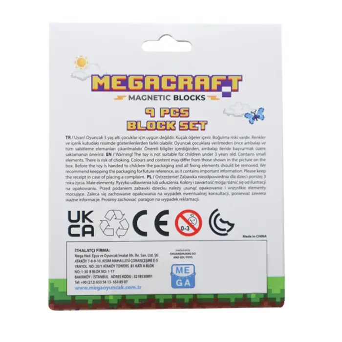 Megacraft 9 Parça Yaprak Çimen Blok