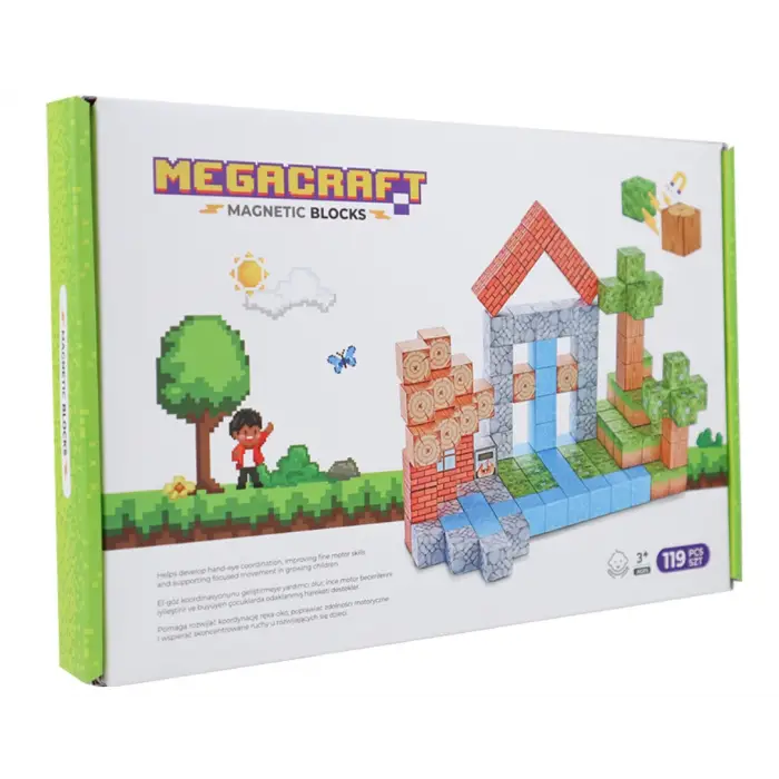 Megacraft Orman ve Ev Temalı Mıknatıslı Bloklar 119 Parça