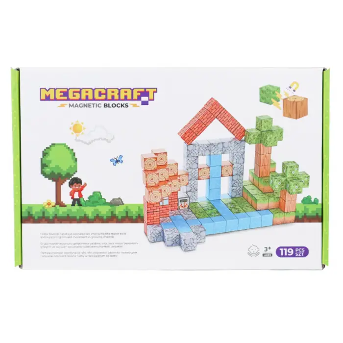 Megacraft Orman ve Ev Temalı Mıknatıslı Bloklar 119 Parça