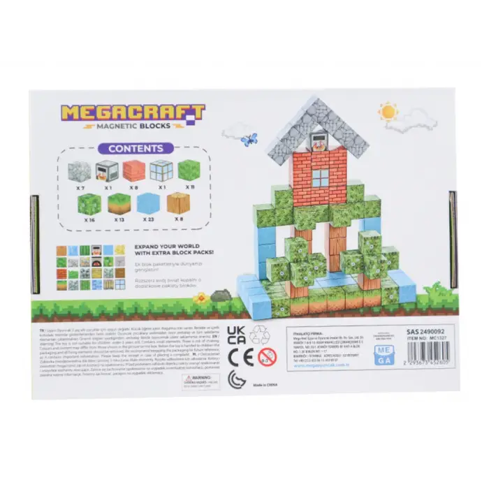 Megacraft Orman ve Ev Temalı Mıknatıslı Bloklar 88 Parça