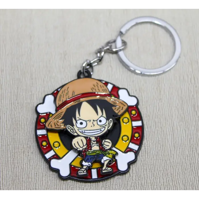 Metal Dönen Luffy Anahtarlık