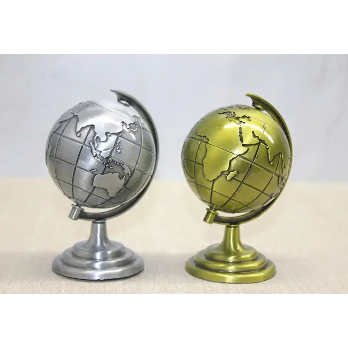 Metal Dünya Küre - Model 2