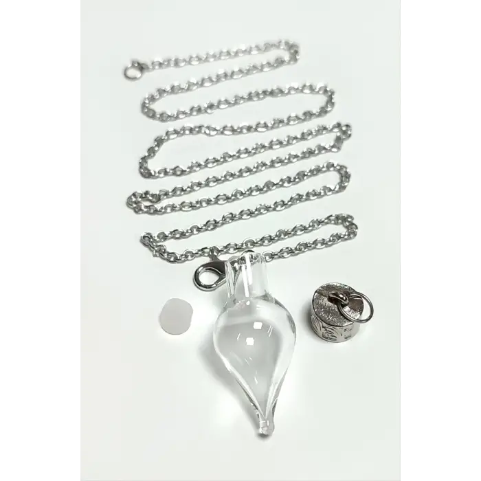 Metal Kapaklı Boş Fanus Canlı Kolye