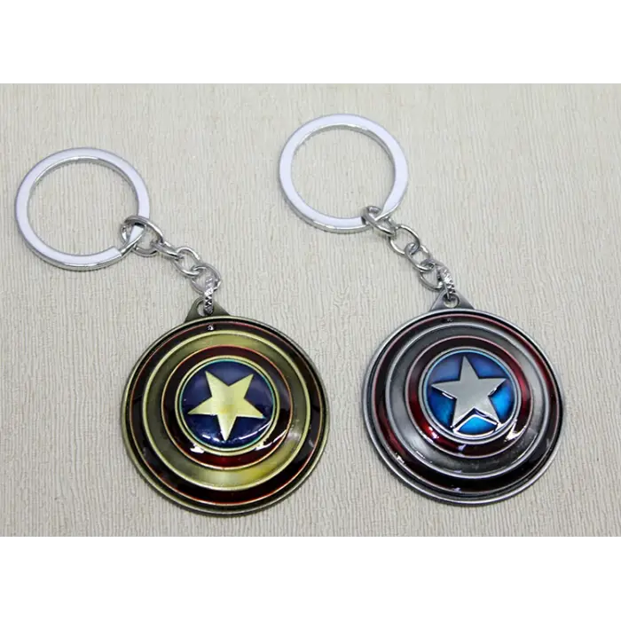 Metal Kaptan Amerika Anahtarlık