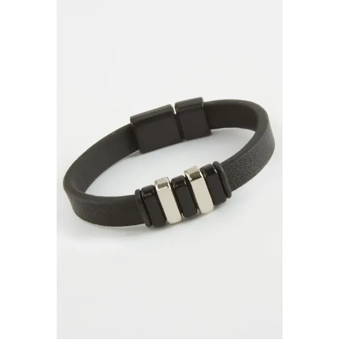 Mıknatıslı Orjinal Deri Bileklik