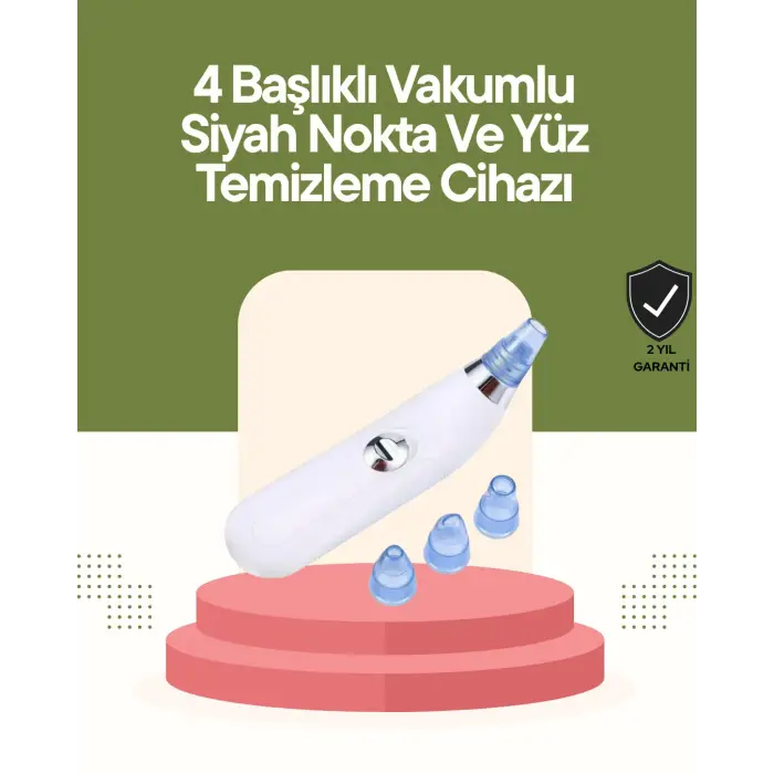 Mikro Kristal Başlıklı Siyah Nokta Temizleme Cihazı – Vakum Gücüyle Gözenek Sıkılaştırıcı ve Ölü Deri Temizleyici