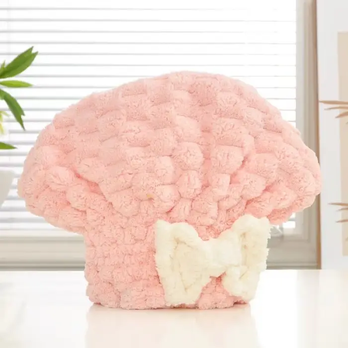 Mikrofiber Örgü Saç Kurutma Bone Havlu