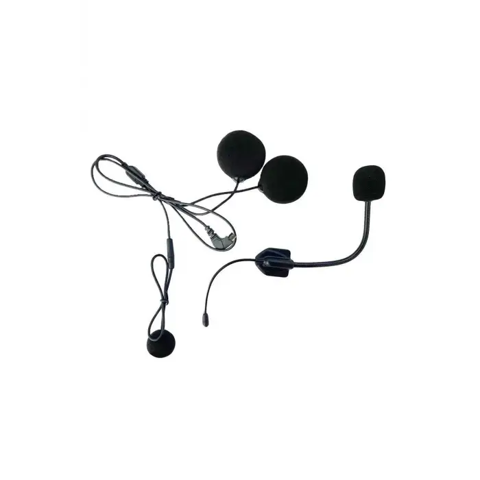 Mikrofonlu Motosiklet Kaskı Kulaklığı Tam/yarım Yüz Kaskları İçin 2’si 1 Arada Kulaklık Seti