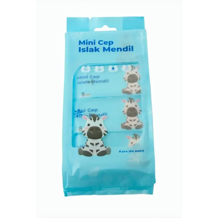 Mini Cep Islak Mendil 64 Adet