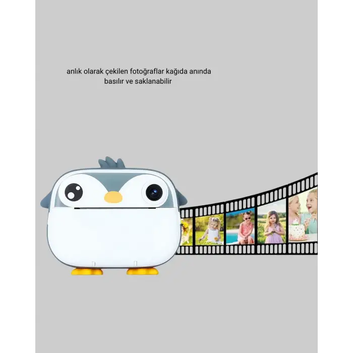 Mini Çocuk Kamera Anında Baskı Özellikli Hd Video Termal Yazıcılı