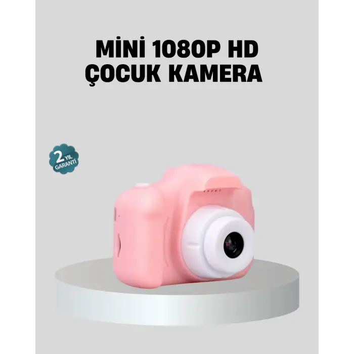 Mini Dijital Çocuk Kamerası 8MP HD Ekranlı 1080P Video ve Şarjlı