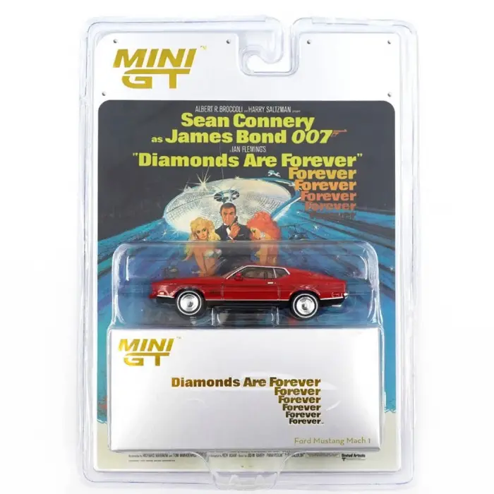 Mini GT 1/64 Ford Mustang Mach 1 Diamonds Are Forever / English - Blister Paket